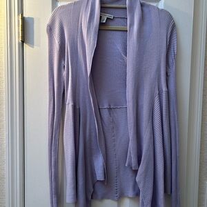 Autumn Cashmere Lilac Open Front Cardigan